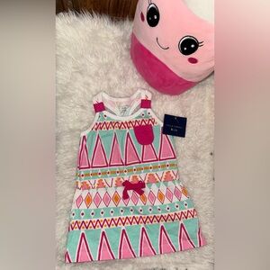 Colorful Geometric Pattern Dress